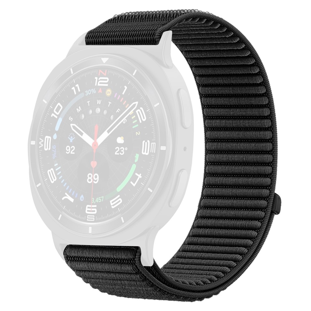  Galaxy Watch 8 46/44/40 mm Armband Nylon Loop Svart