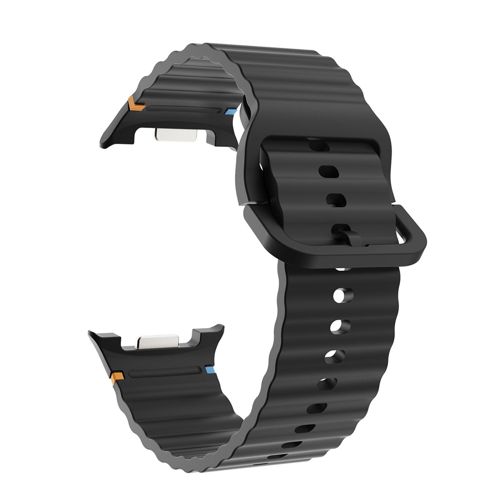 KALEBOL KALEBOL Galaxy Watch 8 46/44/40 mm Armband Wave Svart