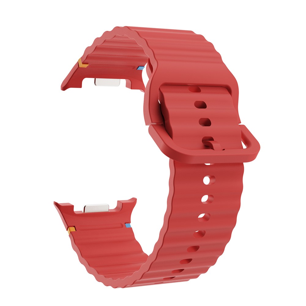 KALEBOL KALEBOL Galaxy Watch 8 46/44/40 mm Armband Wave Röd