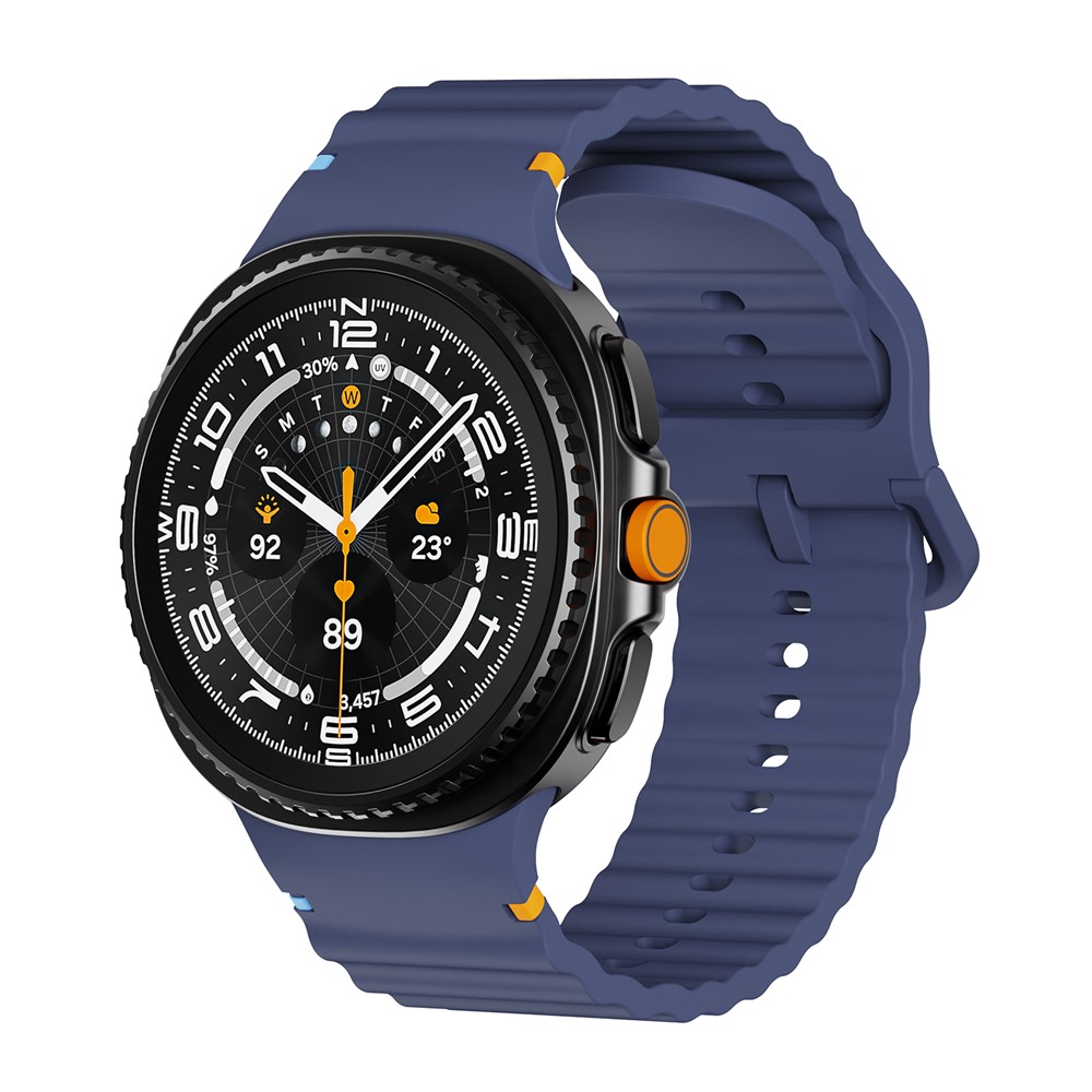 KALEBOL KALEBOL Galaxy Watch 8 46/44/40 mm Armband Wave Mörk Blå