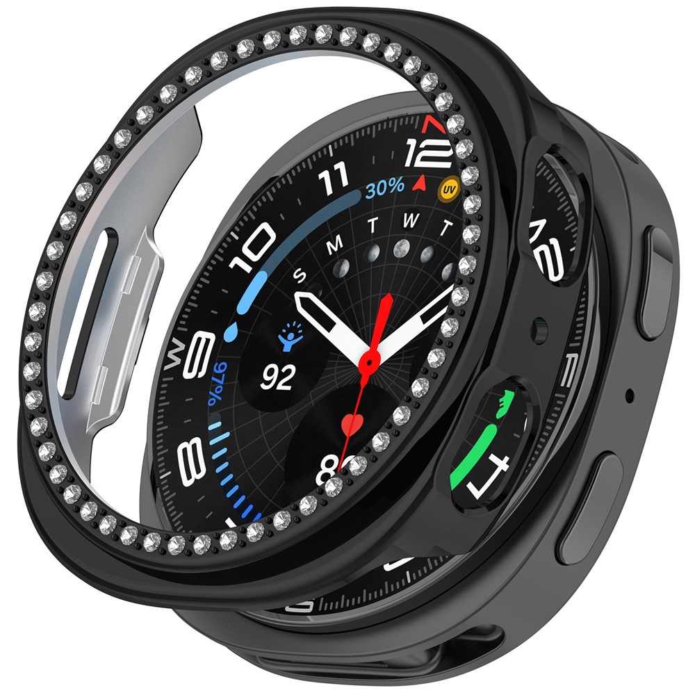  Samsung Galaxy Watch 8 44 mm Skal Strass Svart