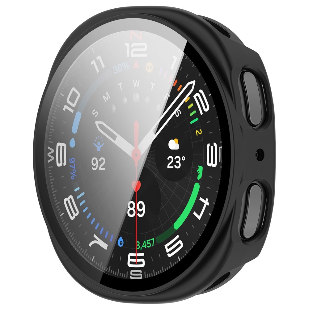  Samsung Galaxy Watch 8 44 mm Skal Med Skärmskydd Svart
