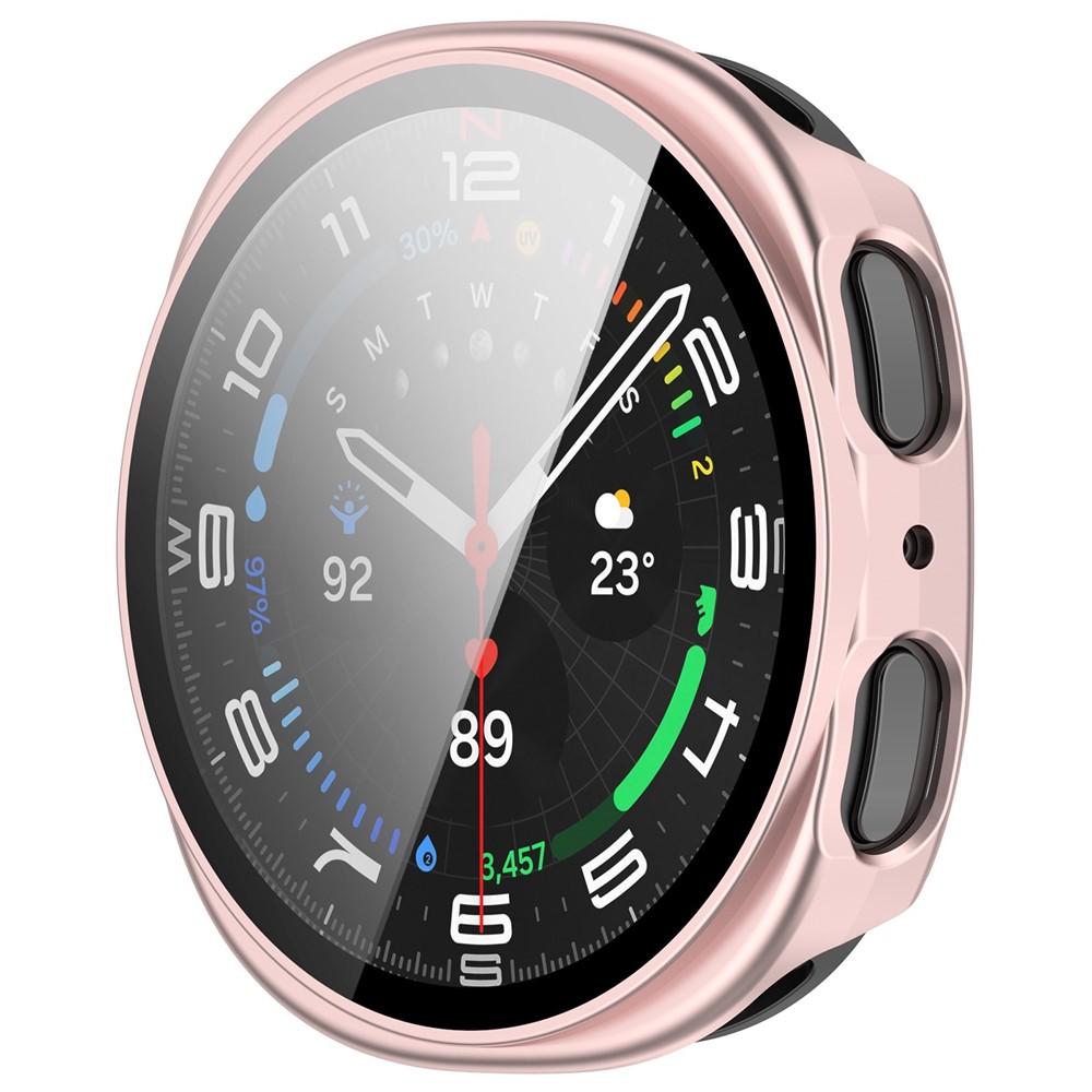  Samsung Galaxy Watch 8 44 mm Skal Med Skärmskydd Rosa