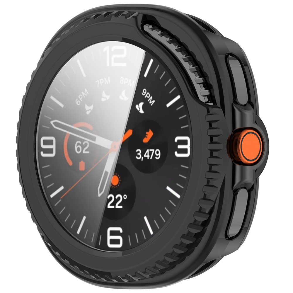  Samsung Galaxy Watch 8 46 mm Skal Med Skärmskydd Svart
