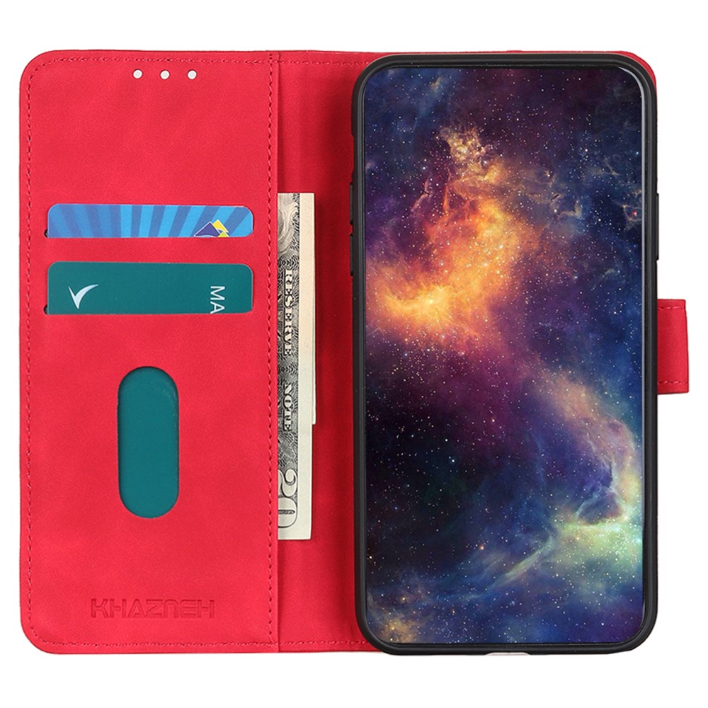 KHAZNEH KHAZNEH iPhone 17 Pro Fodral Retro Läder Röd