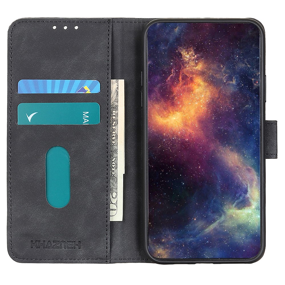 KHAZNEH KHAZNEH iPhone 17 Pro Fodral Retro Läder Svart