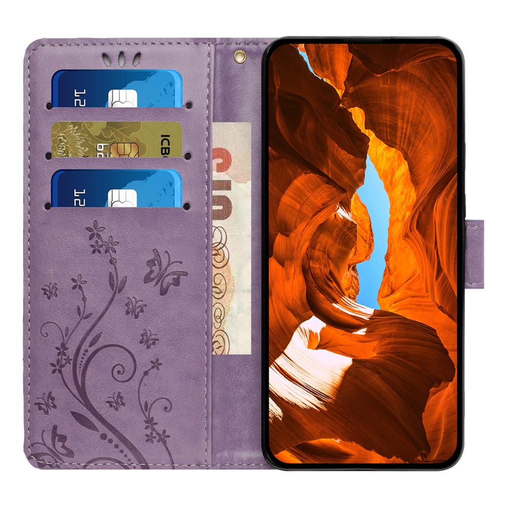  iPhone 17 Pro Fodral Med Blommigt Tryck Lila