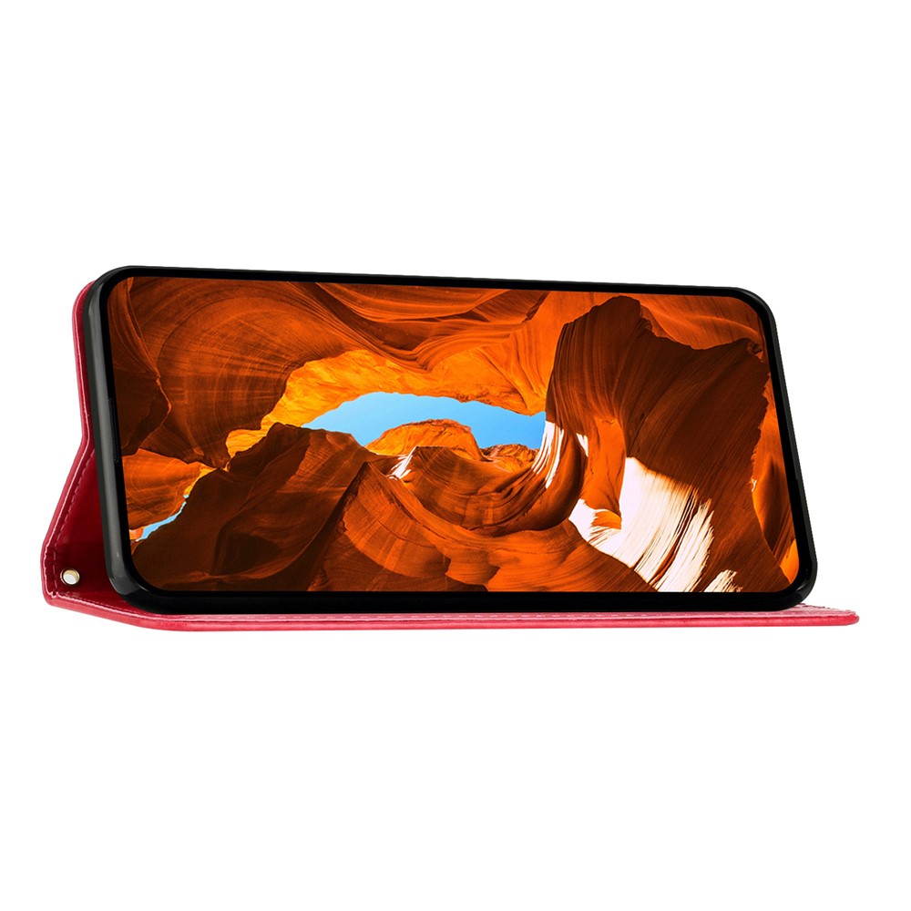  iPhone 17 Pro Fodral Med Blommigt Tryck Röd