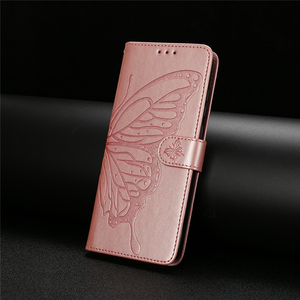  iPhone 17 Pro Fodral Med Fjäril Tryck Roséguld