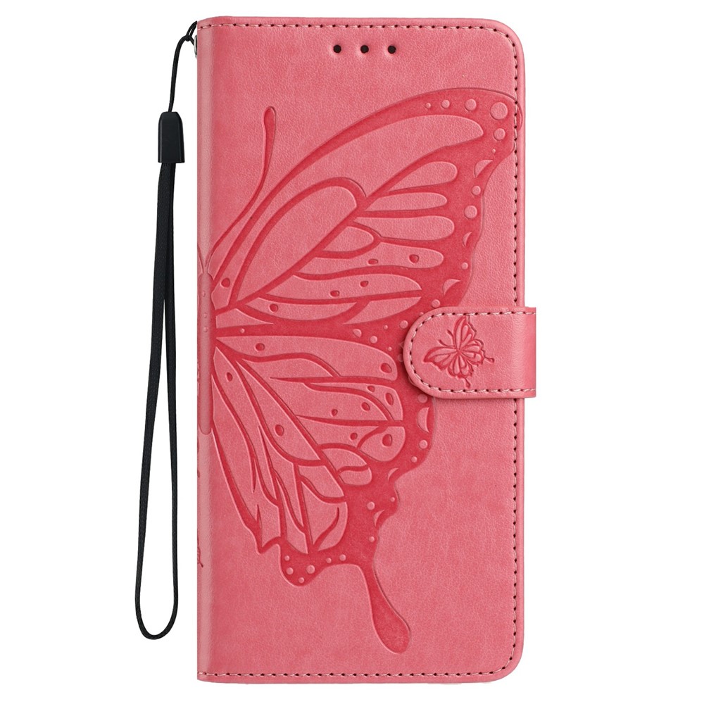 iPhone 17 Pro Fodral Med Fjäril Tryck Rosa