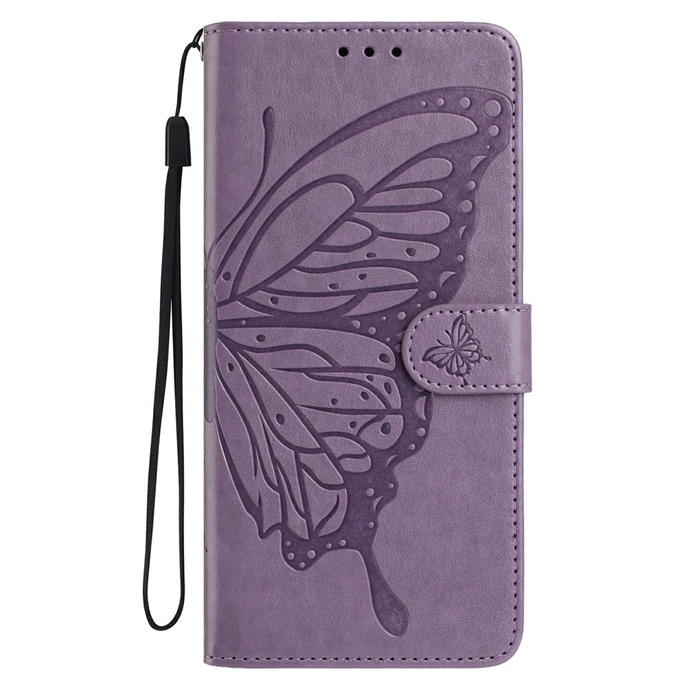  iPhone 17 Pro Fodral Med Fjäril Tryck Lila