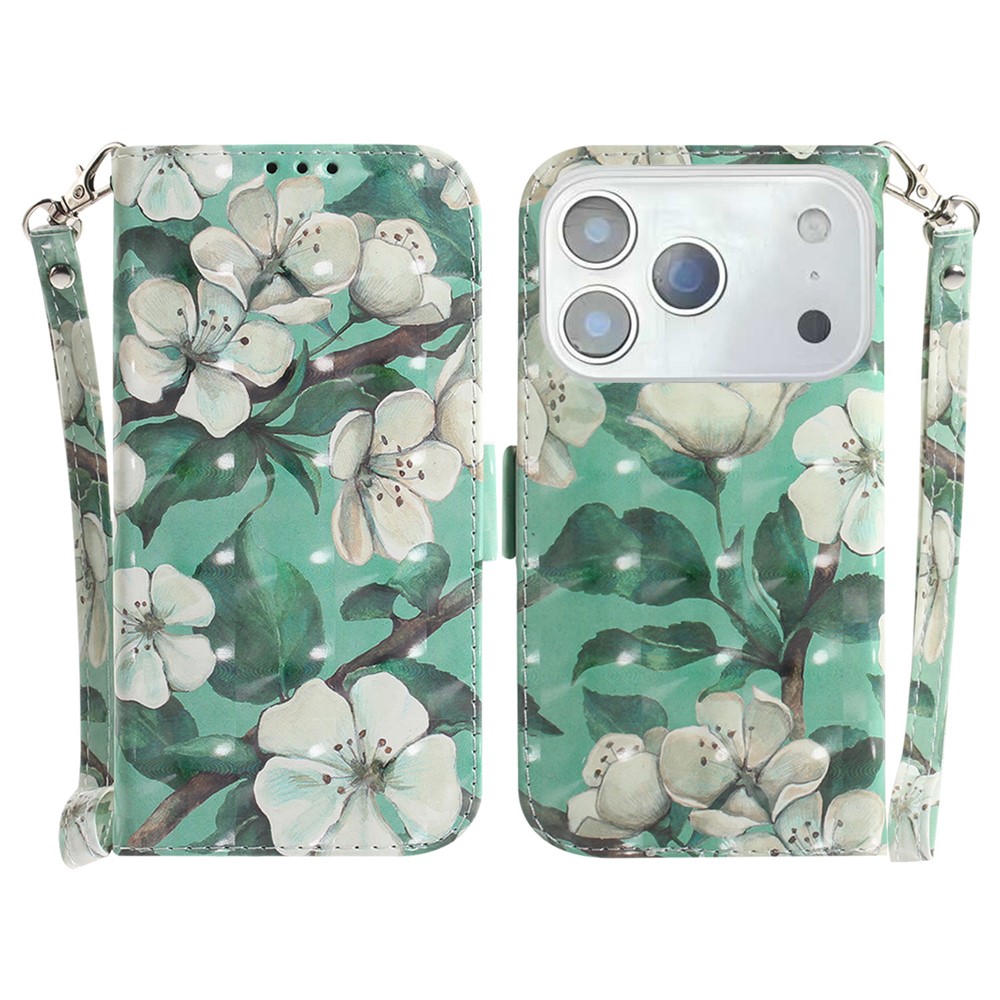  iPhone 17 Pro Fodral Med Tryck Blommor