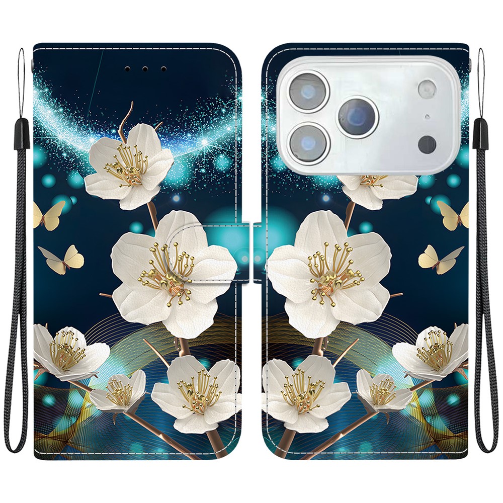  iPhone 17 Pro Fodral Med Tryck Blommor