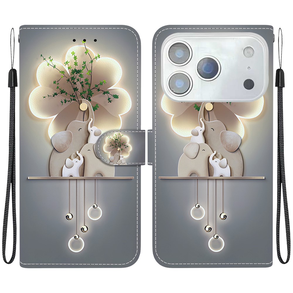  iPhone 17 Pro Fodral Med Tryck Elefanter