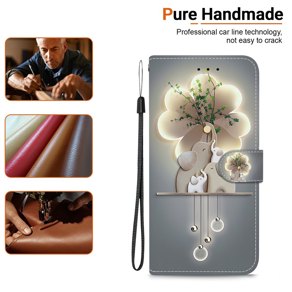  iPhone 17 Pro Fodral Med Tryck Elefanter