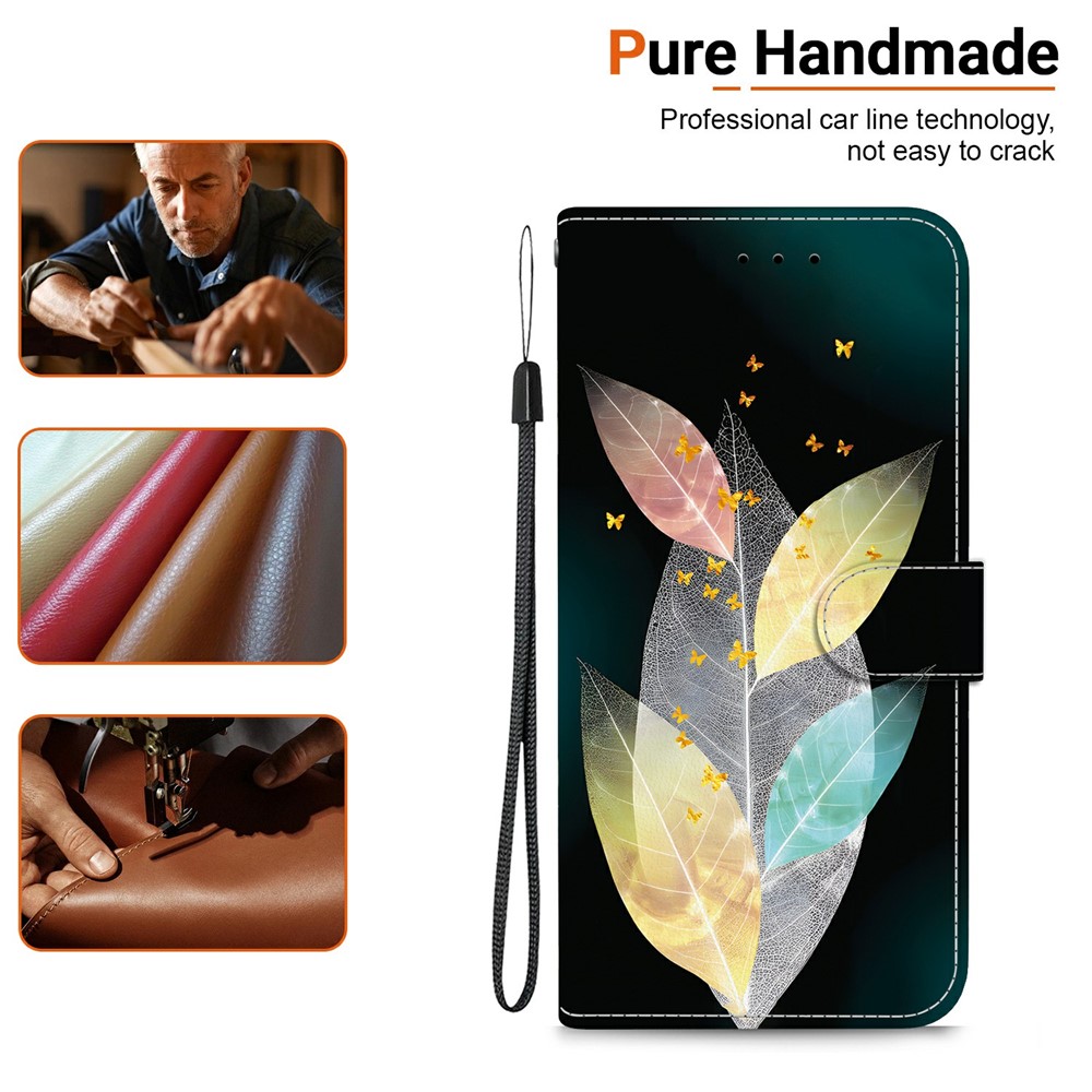  iPhone 17 Pro Fodral Med Tryck Färgglada Löv