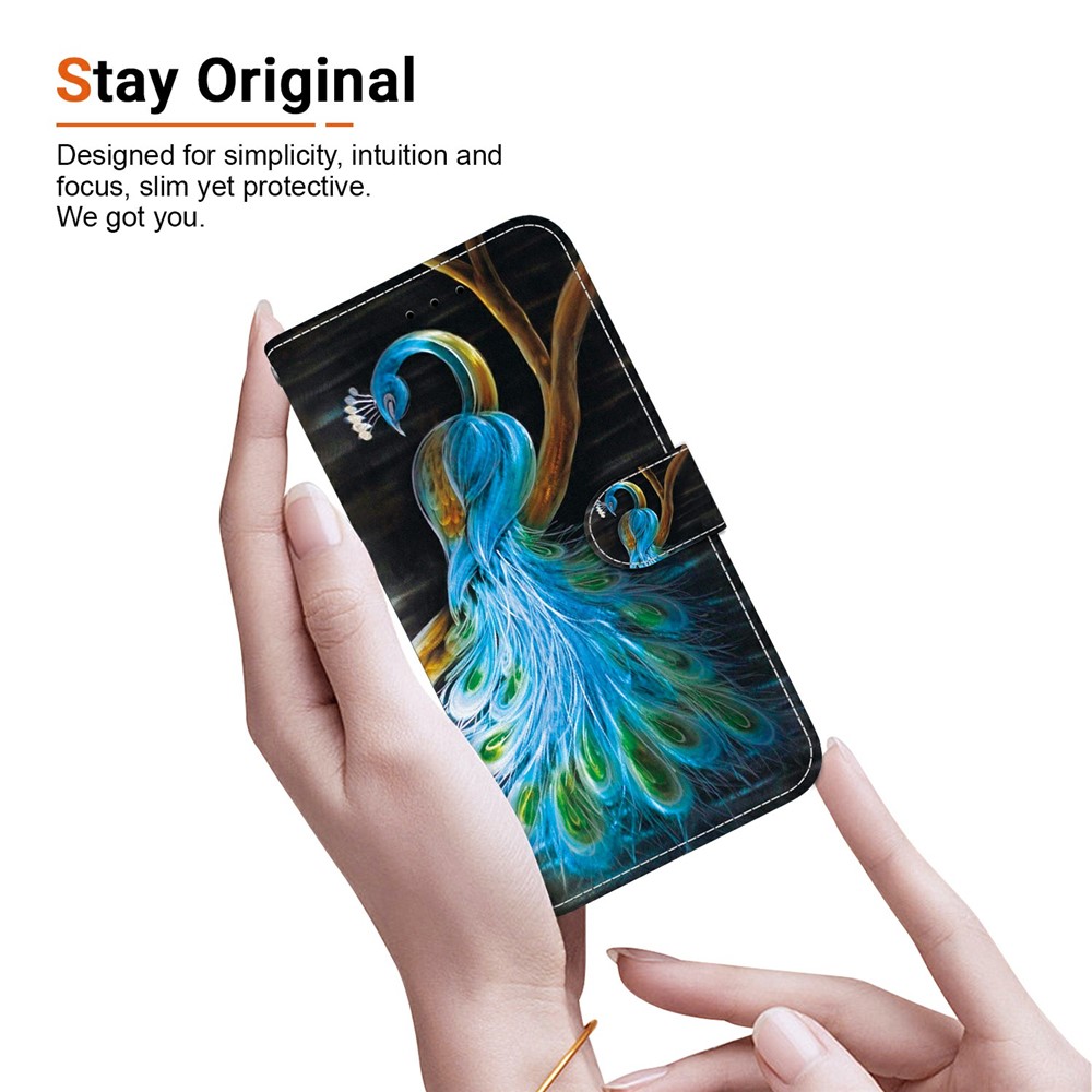  iPhone 17 Pro Fodral Med Tryck Peacock