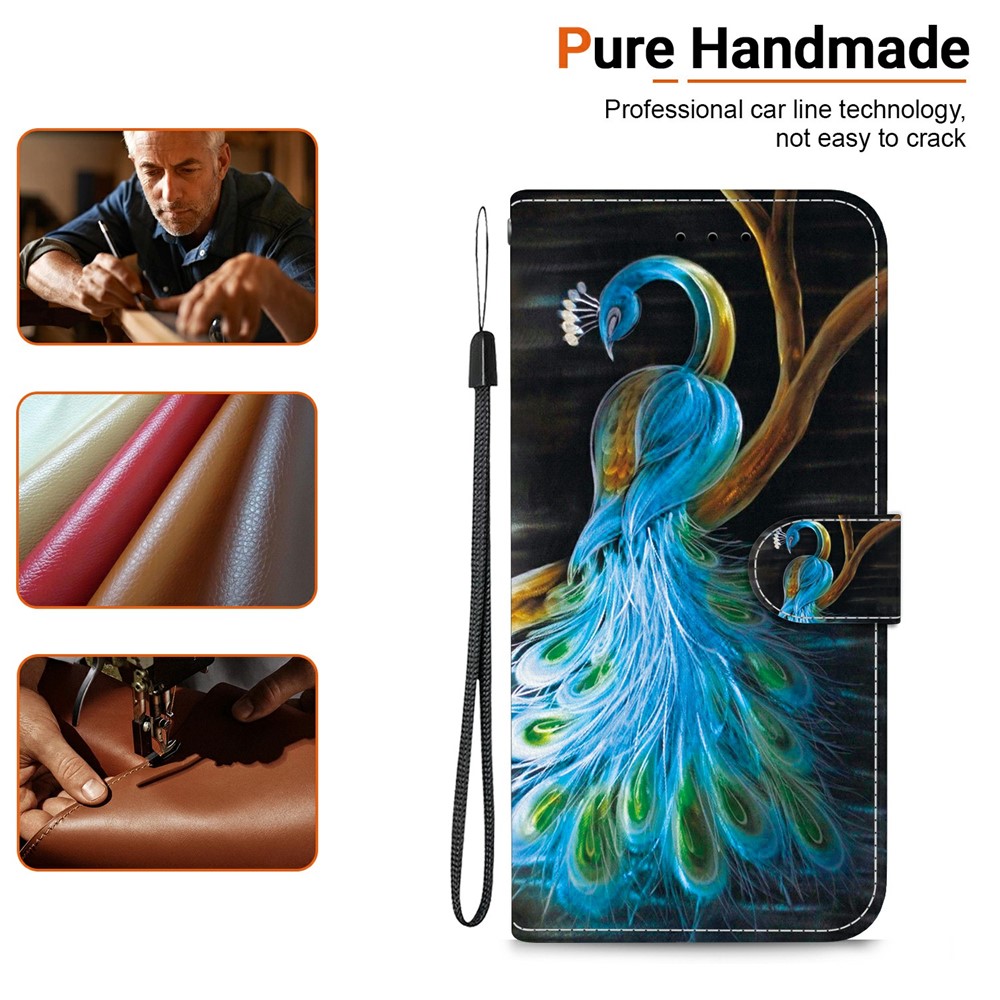  iPhone 17 Pro Fodral Med Tryck Peacock