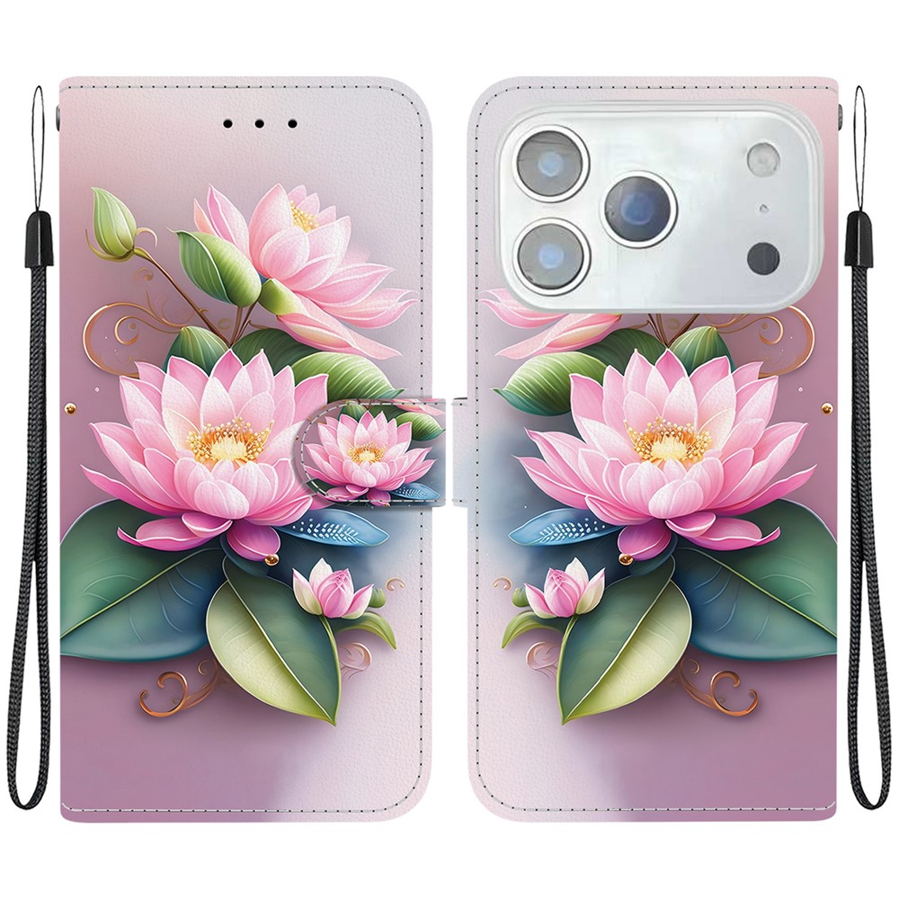  iPhone 17 Pro Fodral Med Tryck Blommor