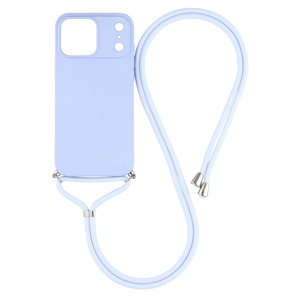  iPhone 17 Pro Skal Med Mobilsnöre TPU Lila
