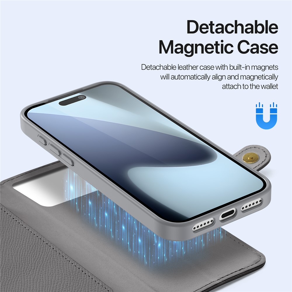 DUX DUCIS DUX DUCIS iPhone 17 Pro 2in1 Magnet Fodral Lawa Series Grå