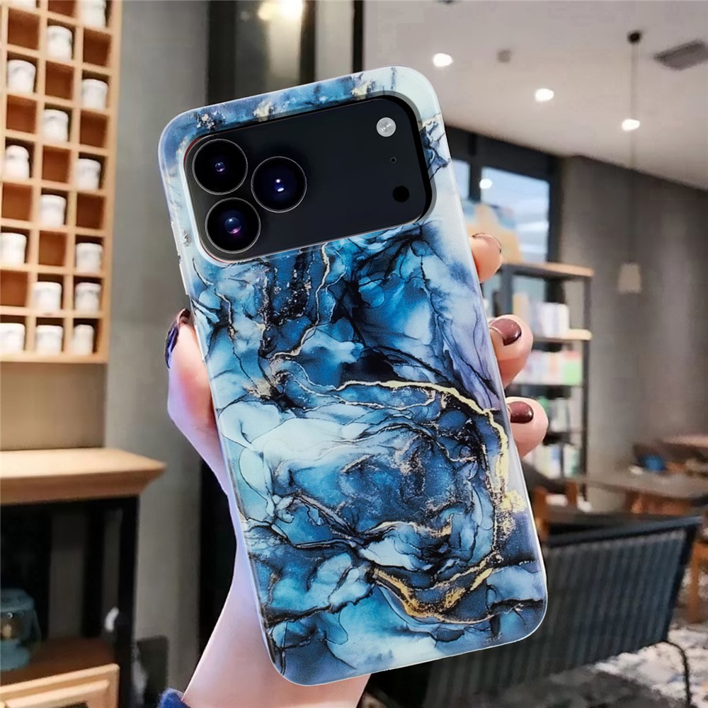  iPhone 17 Pro Skal TPU Marmor Grå