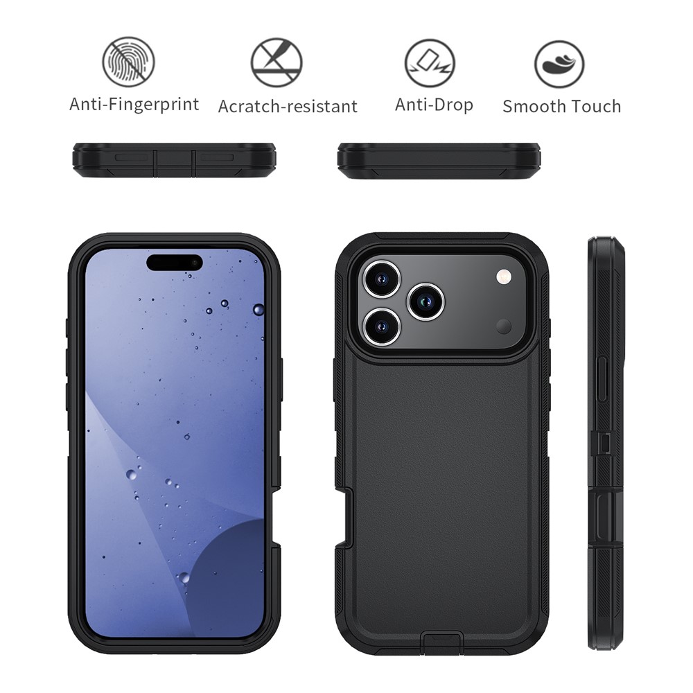  iPhone 17 Pro Skal Extreme Shockproof Hybrid Svart