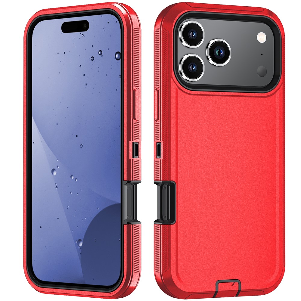  iPhone 17 Pro Skal Extreme Shockproof Hybrid Röd