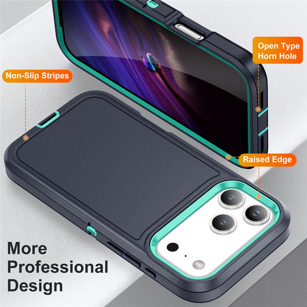  iPhone 17 Pro Skal Extreme Shockproof Hybrid Mörk Blå