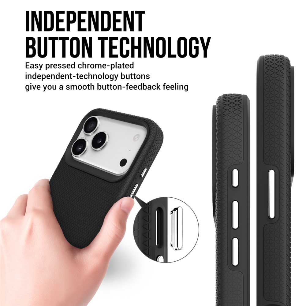  iPhone 17 Pro Skal MagSafe Hybrid Svart