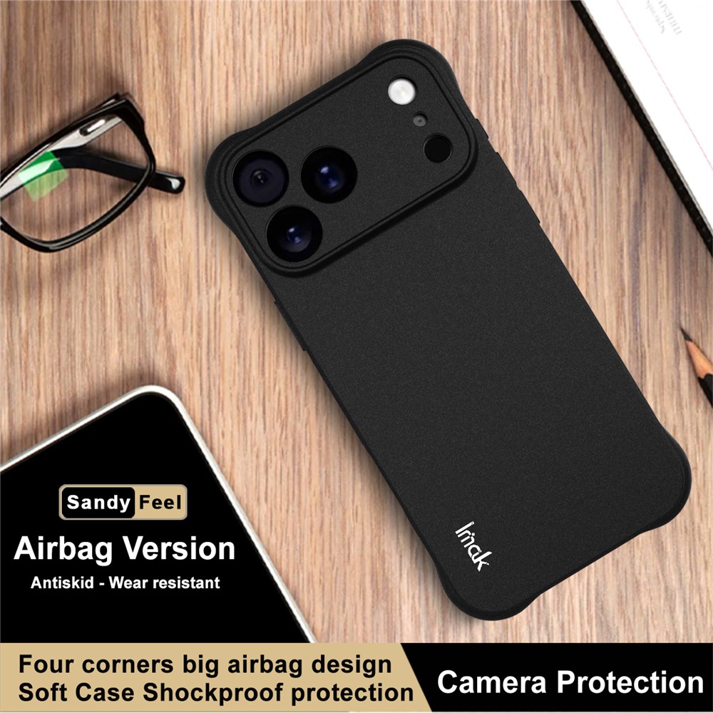 IMAK IMAK iPhone 17 Pro Max Skal TPU Shockproof Airbag Svart