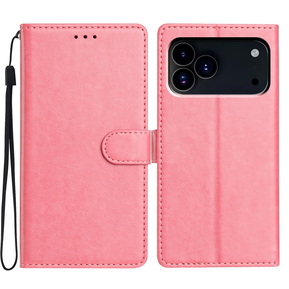  iPhone 17 Pro Max Fodral Läder Roséguld