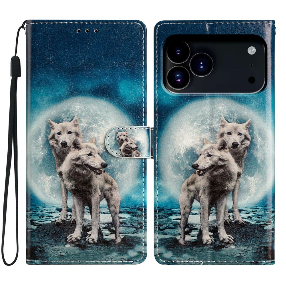  iPhone 17 Pro Max Fodral Med Tryck Vargar