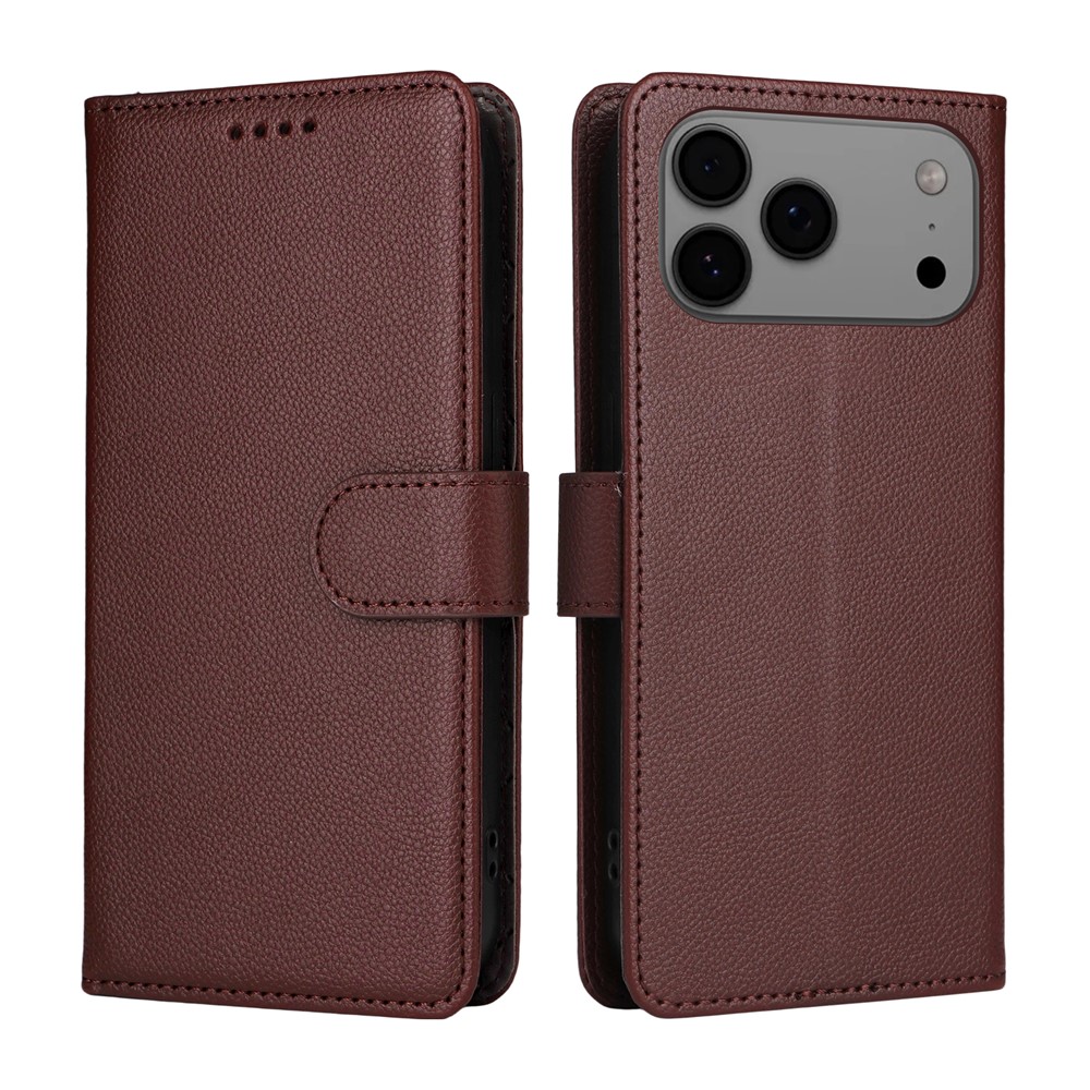  iPhone 17 Pro Max Fodral RFID Läder Brun