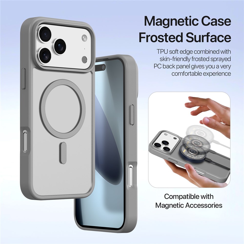 DUX DUCIS DUX DUCIS iPhone 17 Pro Max 2in1 Magnet Fodral Lawa Series Grå