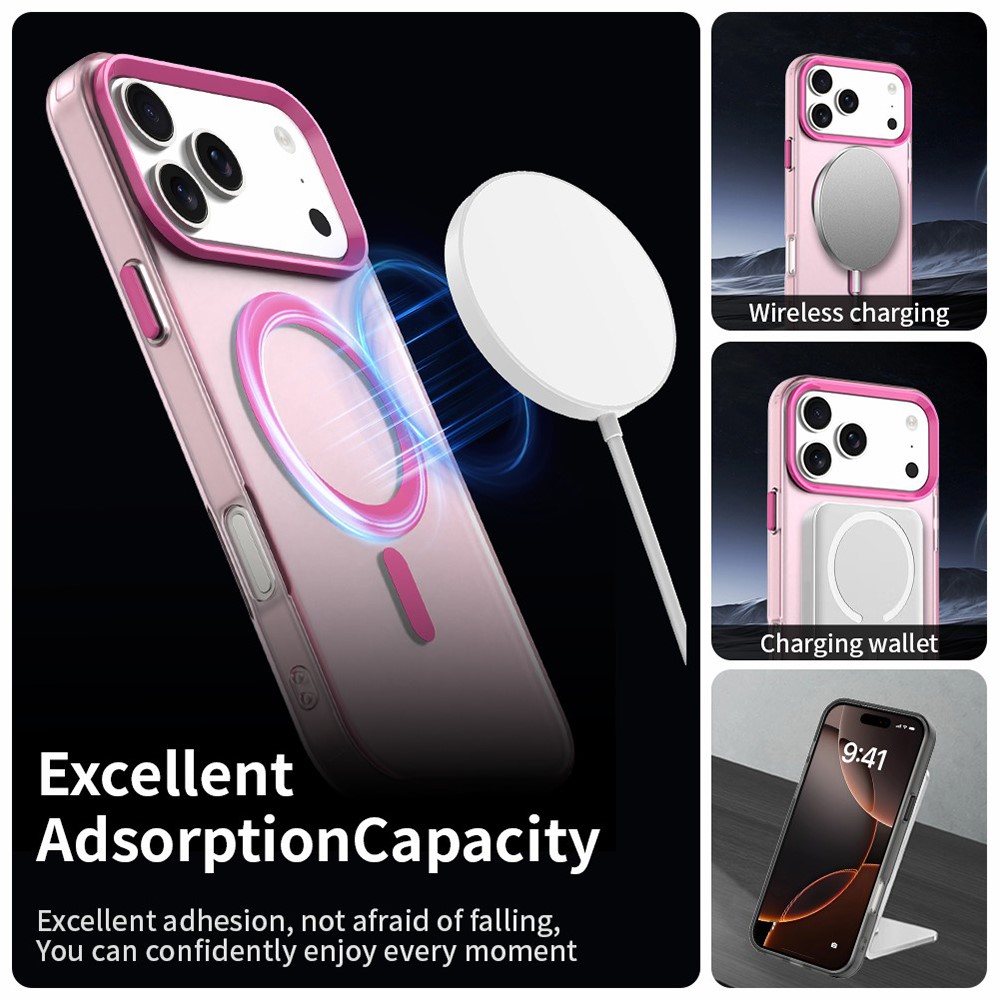  iPhone 17 Pro Max Skal MagSafe Hybrid Rosa