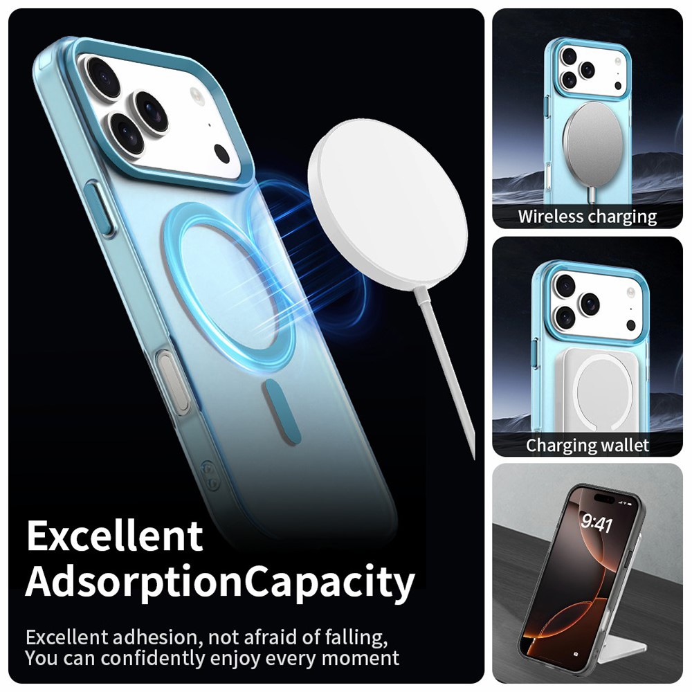  iPhone 17 Pro Max Skal MagSafe Hybrid Blå