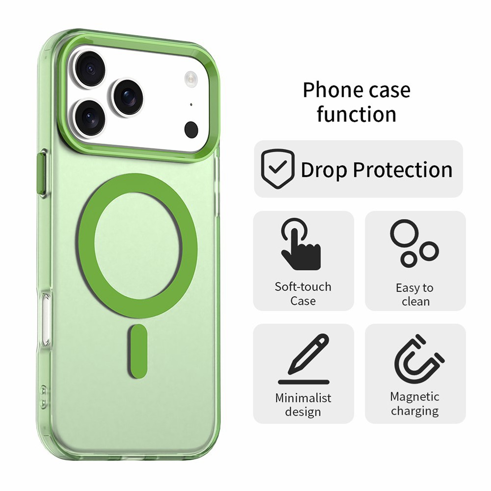  iPhone 17 Pro Max Skal MagSafe Hybrid Grön
