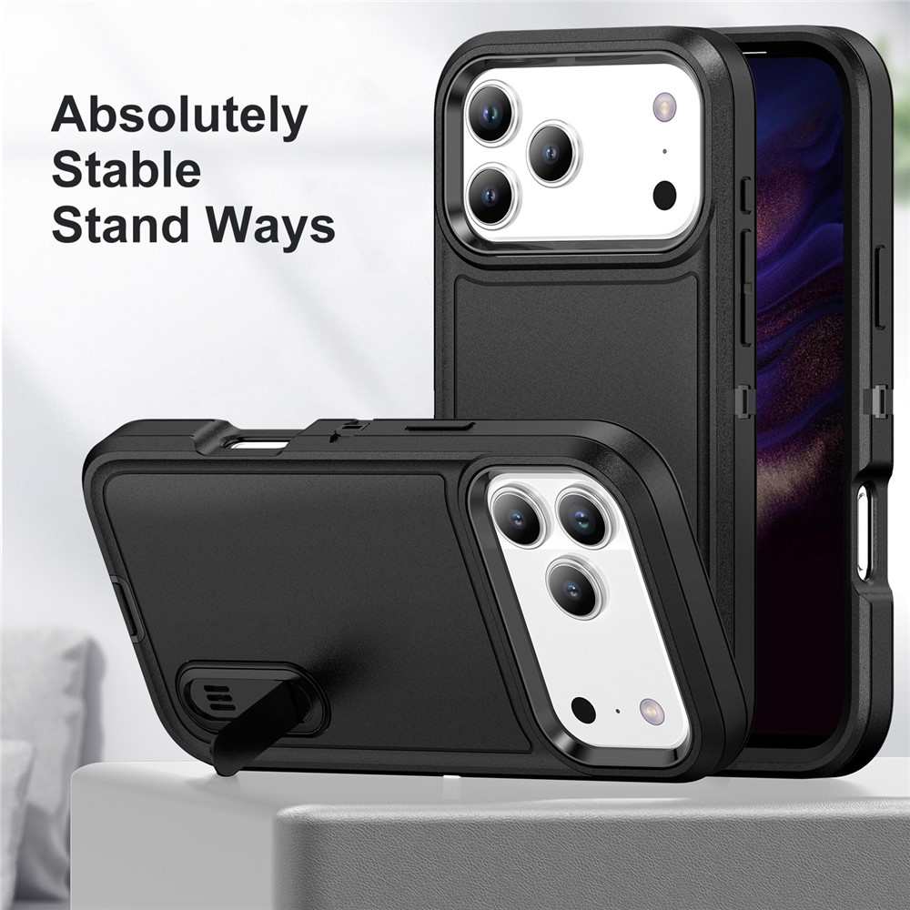  iPhone 17 Pro Max Skal Extreme Shockproof Hybrid Svart