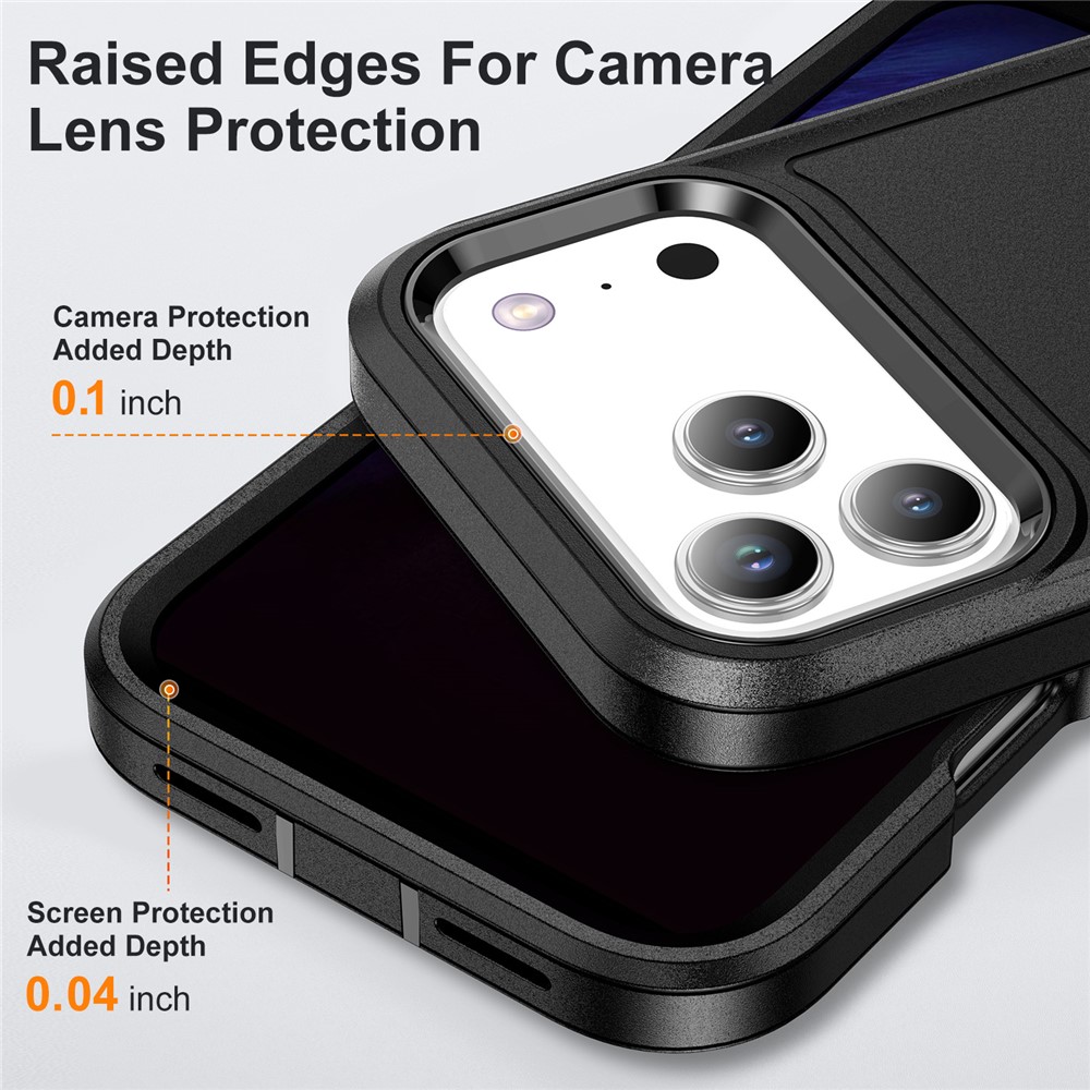  iPhone 17 Pro Max Skal Extreme Shockproof Hybrid Svart