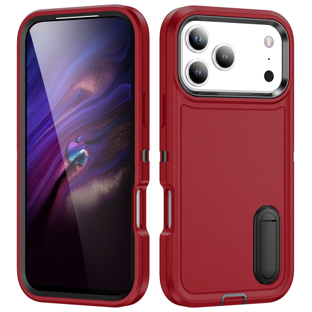  iPhone 17 Pro Max Skal Extreme Shockproof Hybrid Röd / Svart