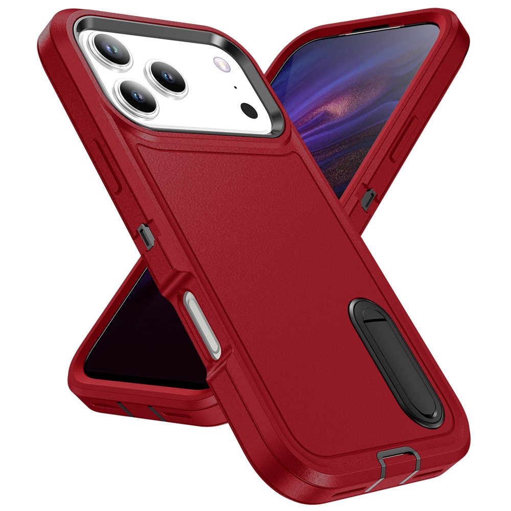  iPhone 17 Pro Max Skal Extreme Shockproof Hybrid Röd / Svart