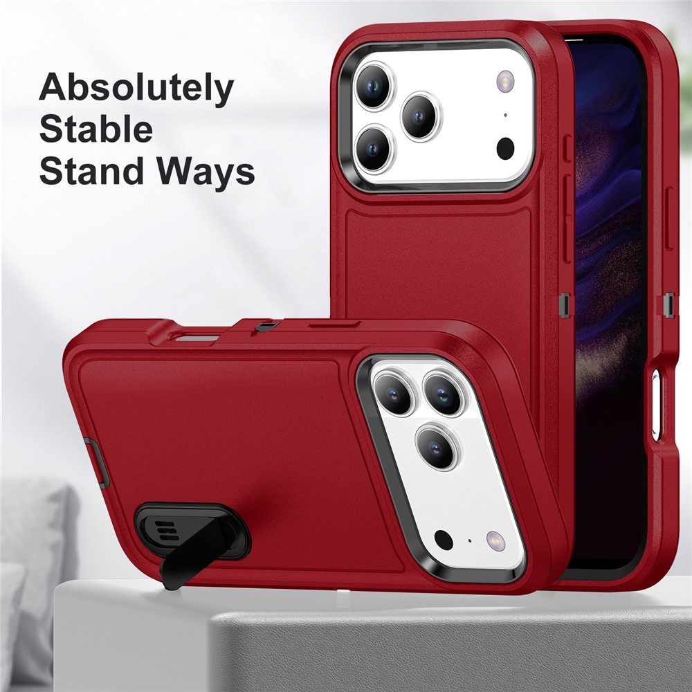  iPhone 17 Pro Max Skal Extreme Shockproof Hybrid Röd / Svart