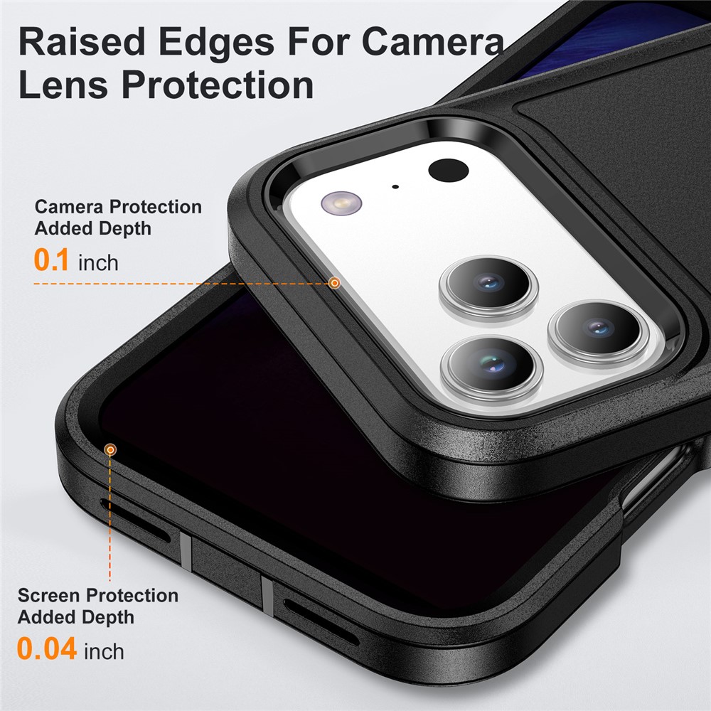  iPhone 17 Pro Max Skal Extreme Shockproof Hybrid Svart