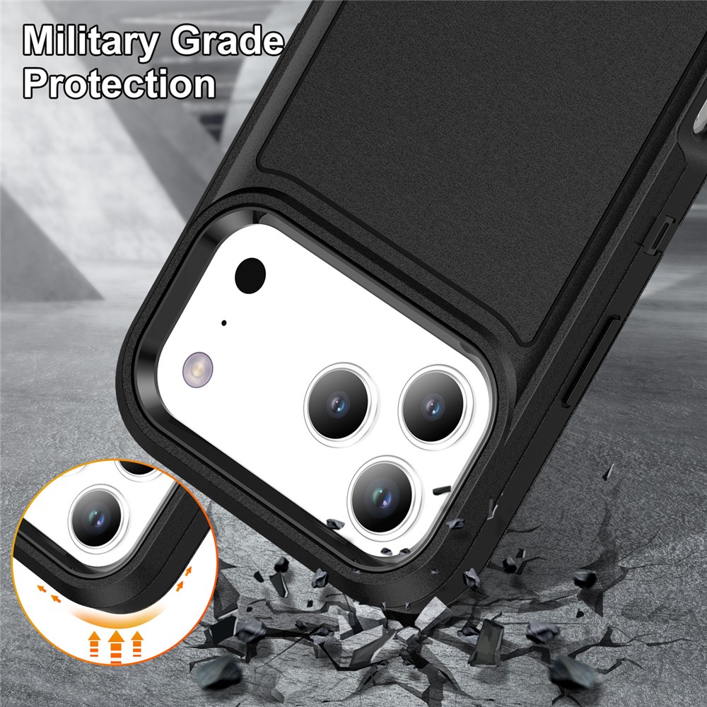 iPhone 17 Pro Max Skal Extreme Shockproof Hybrid Svart