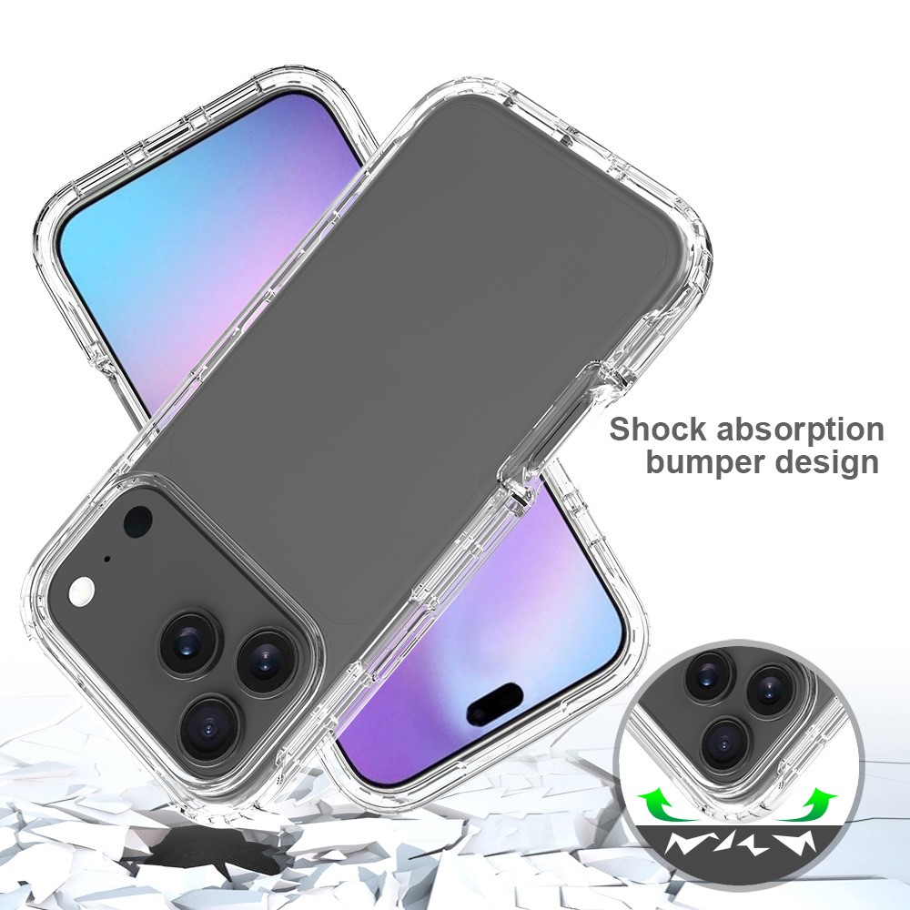  iPhone 17 Pro Max Skal Shockproof Hybrid Transparent