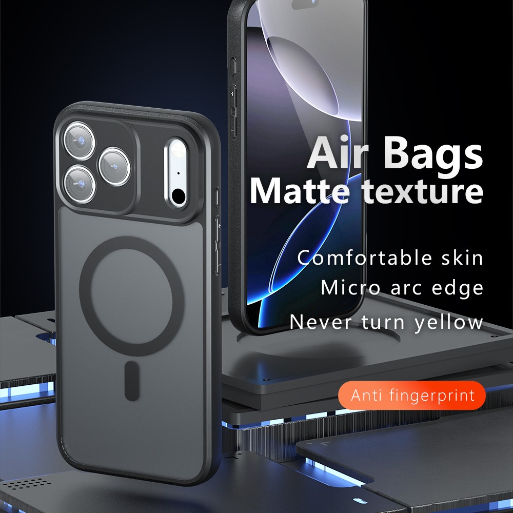  iPhone 17 Pro Max Skal MagSafe Hybrid Svart