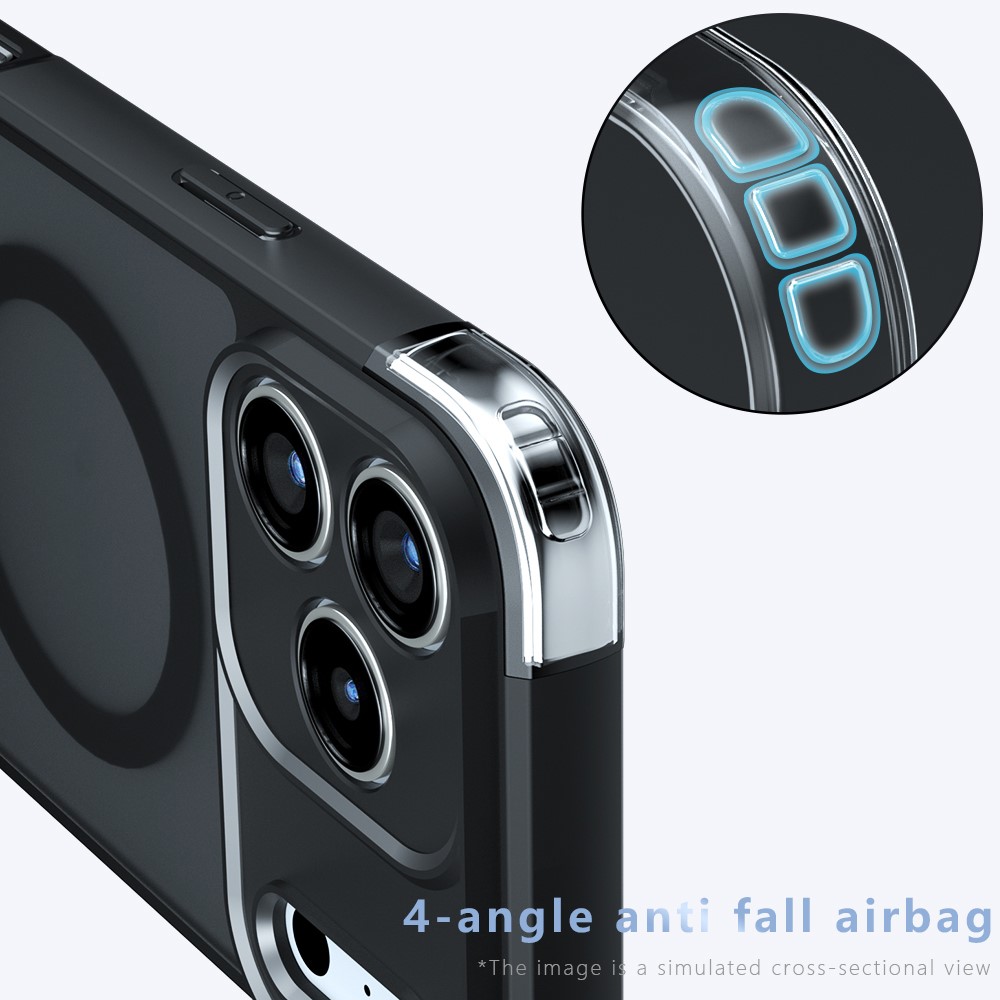  iPhone 17 Pro Max Skal MagSafe Hybrid Svart