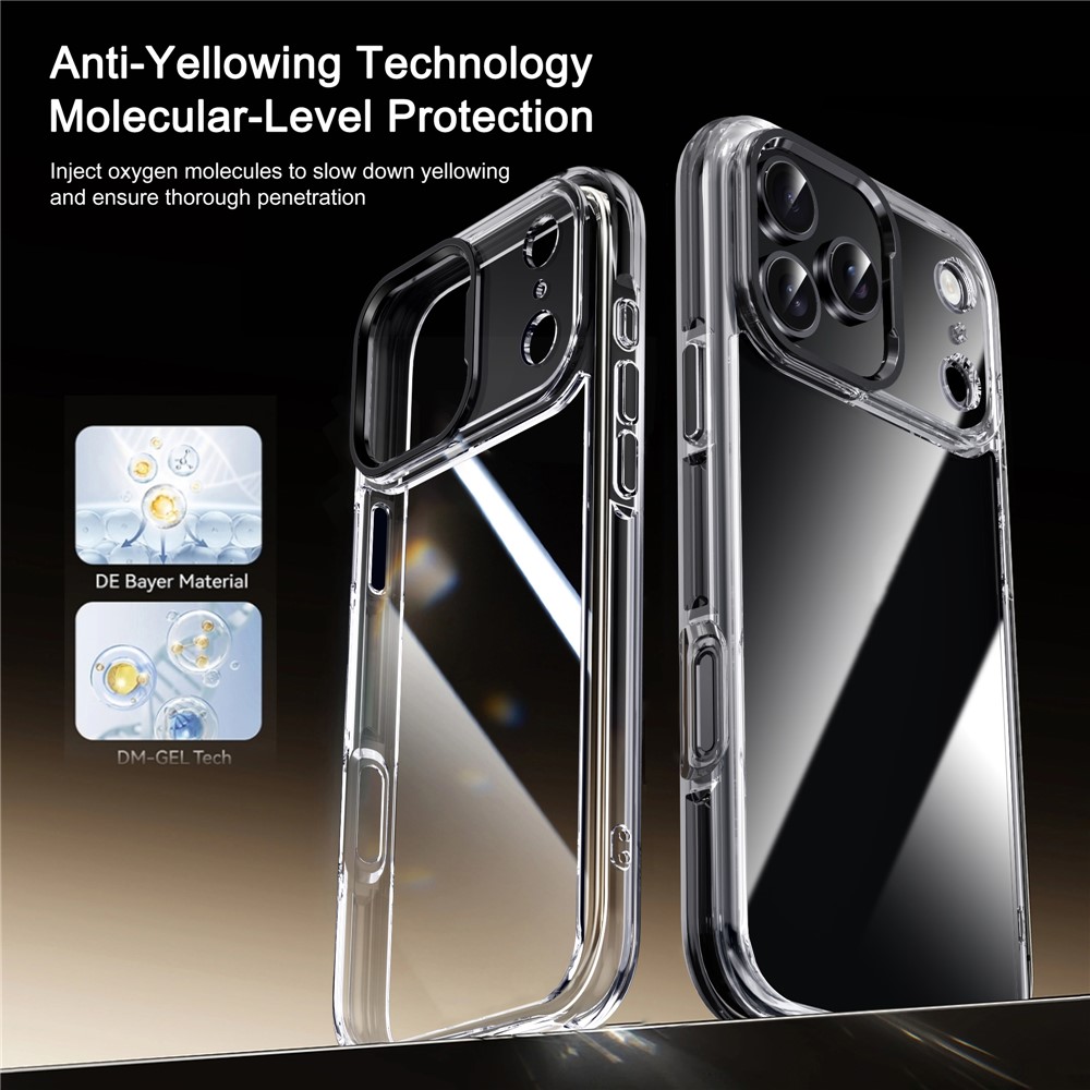 IPAKY IPAKY iPhone 17 Pro Max Skal Shockproof Transparent / Silver