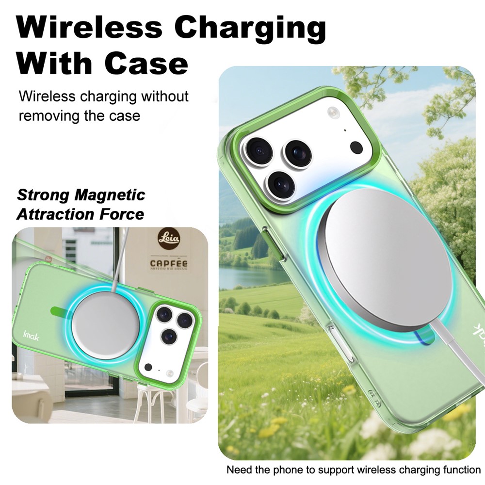 IMAK IMAK iPhone 17 Pro Max Skal MagSafe Anti Drop Grön